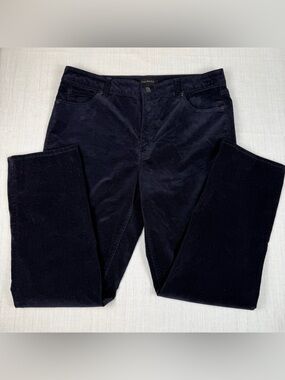 Talbots Women’s Navy Corduroy Pants 14P Straight, Comfortable, Style